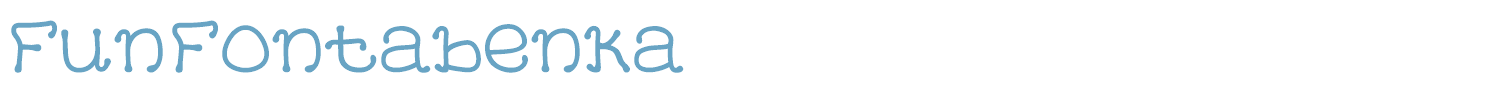 sample Fun Fontabenka font