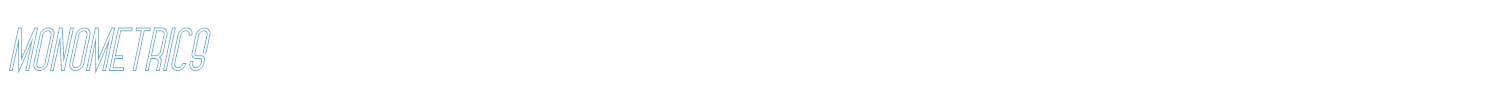 sample Monometrics font