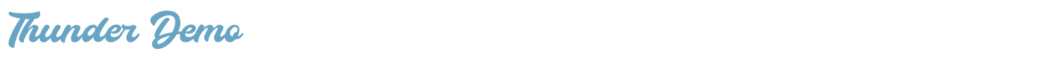 sample Thunder Demo font