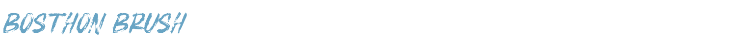 sample BOSTHON BRUSH font
