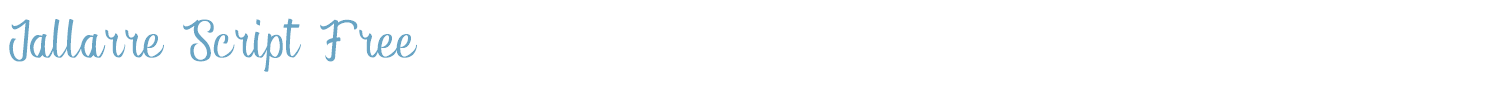 sample Jallarre Script Free font