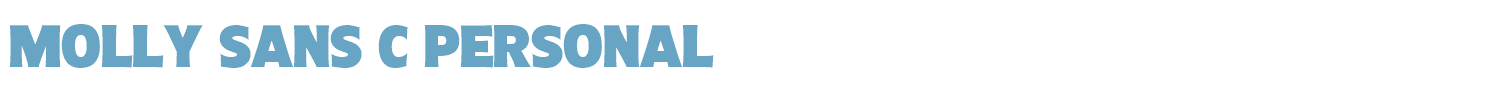 sample Molly Sans C PERSONAL font