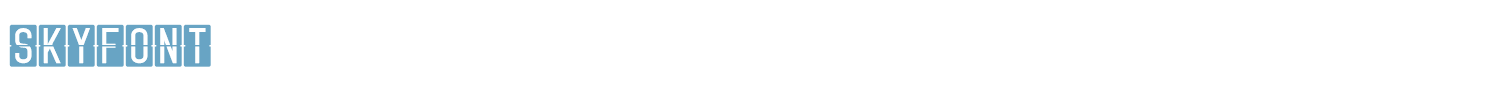 sample Skyfont font