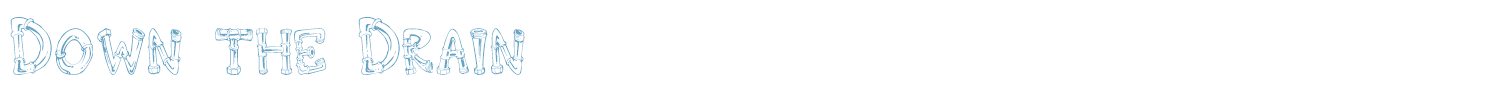 sample Down the Drain font