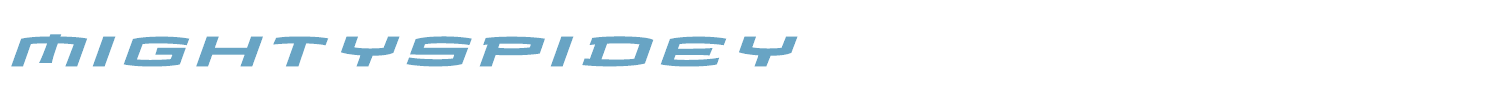 sample mightyspidey font