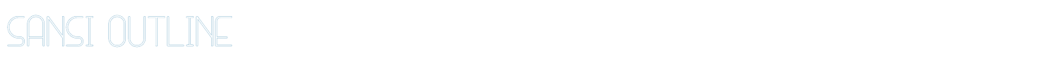 sample SANSI Outline font