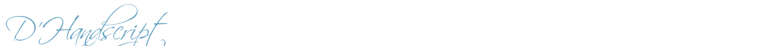sample D'Handscript font