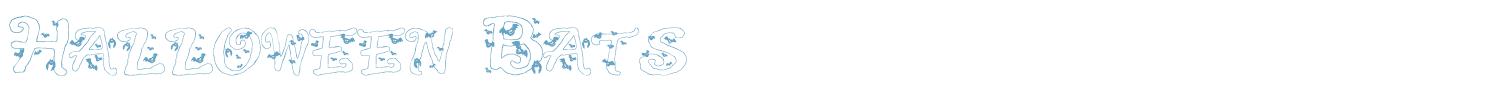 sample Halloween Bats font
