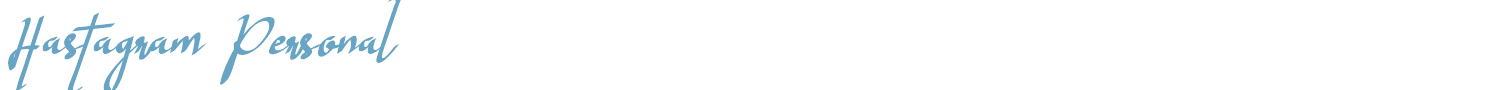 sample Hastagram Personal font