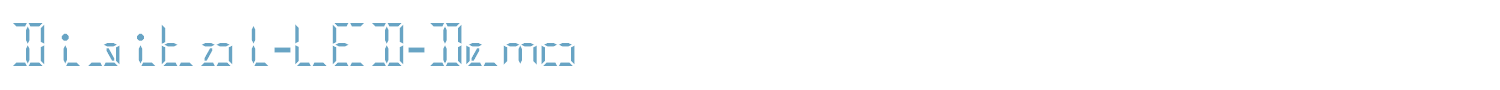 sample Digital-LED-Demo font
