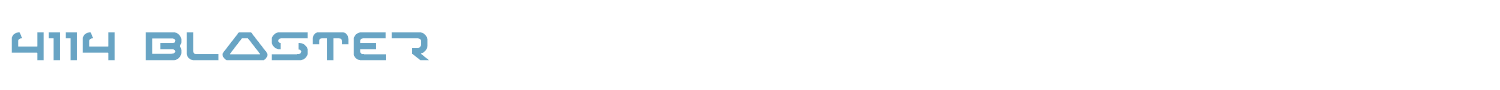 sample 4114 Blaster font