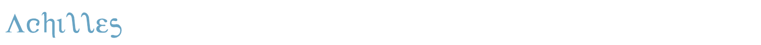 sample Achilles font