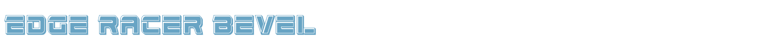 sample Edge Racer font