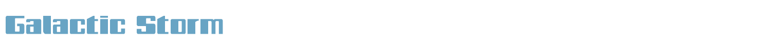 sample Galactic Storm font