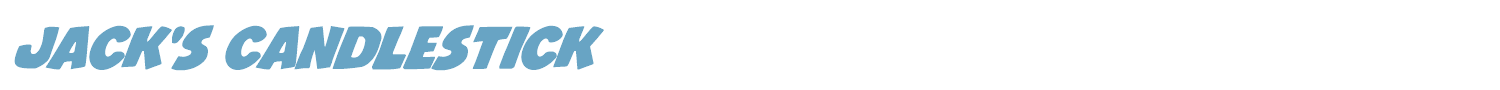 sample Jack's Candlestick font