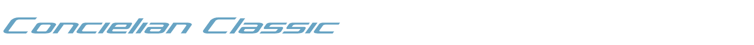 sample Concielian Classic font