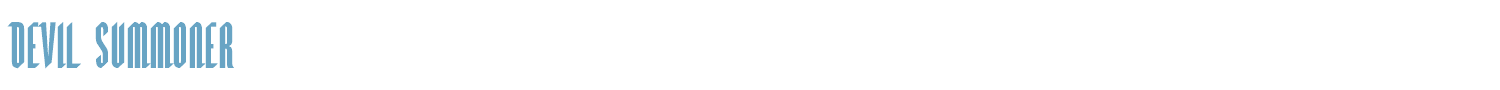 sample Devil Summoner font