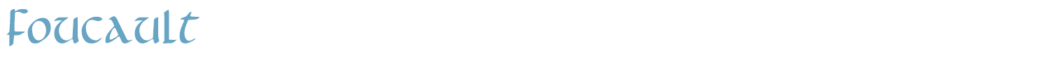 sample Foucault font