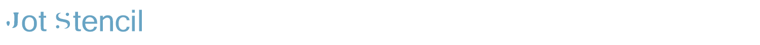 sample Jot Stencil font