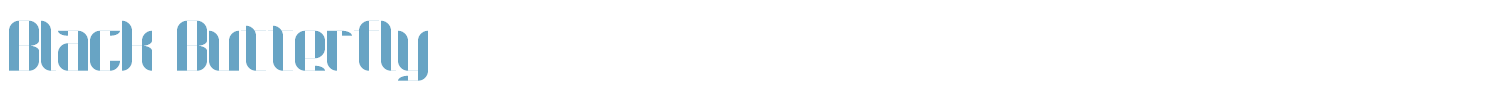 sample Black Butterfly font