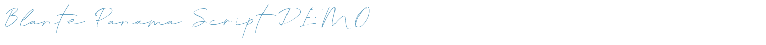sample Blante Panama Script DEMO font