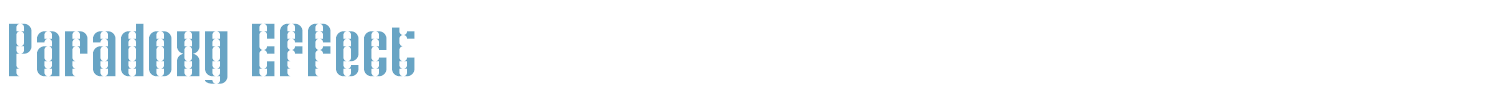 sample Paradoxy Effect font