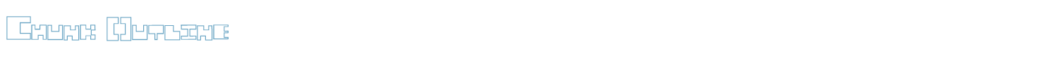 sample Chunk Outline font