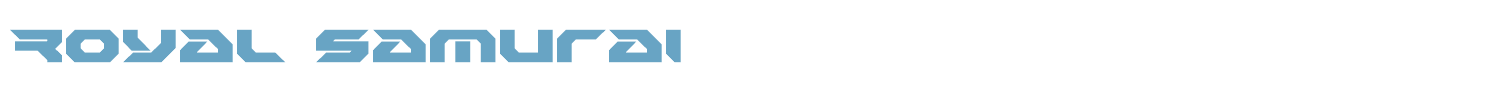 sample Royal Samurai font