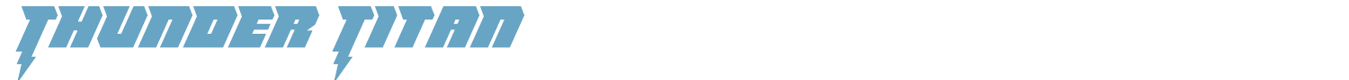 sample Thunder Titan font