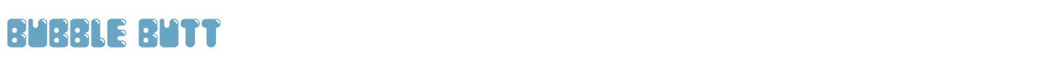 sample Bubble Butt font