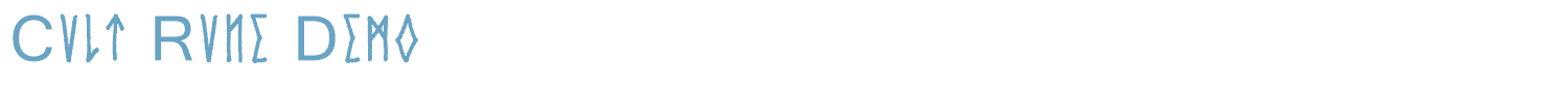 sample Cvlt Rvne Demo font