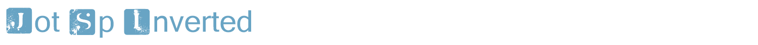 sample Jot Sp Inverted font