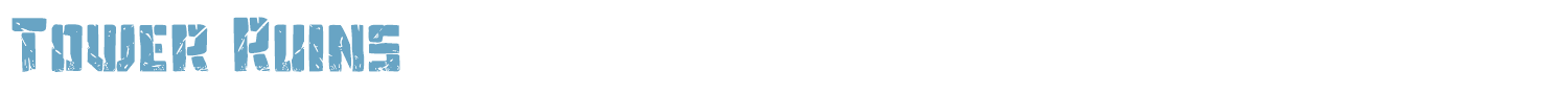 sample Tower Ruins font