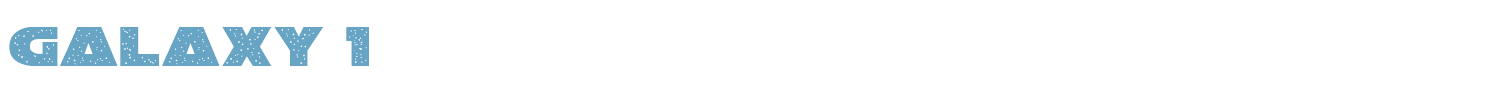 sample Galaxy 1 font