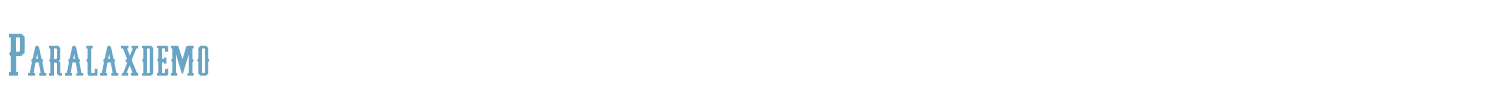 sample Paralaxdemo font