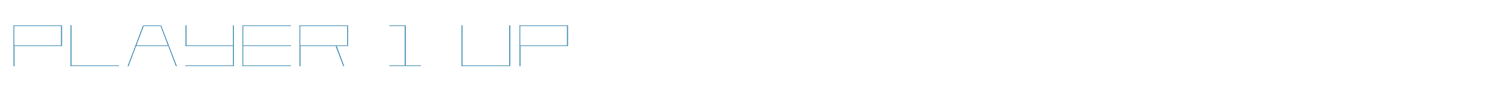 sample Player 1 Up font