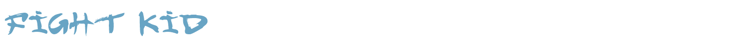 sample Fight Kid font