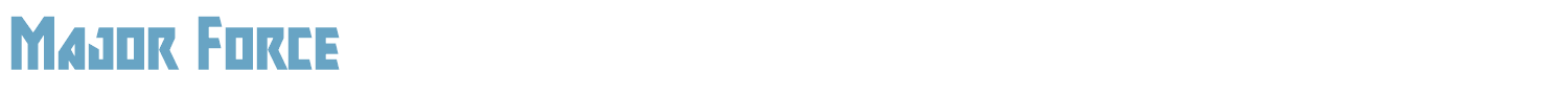 sample Major Force font