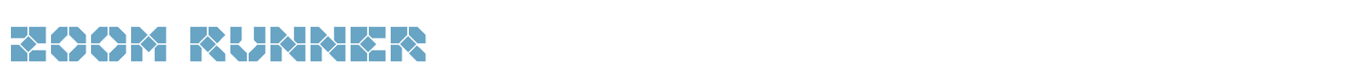 sample Zoom Runner font