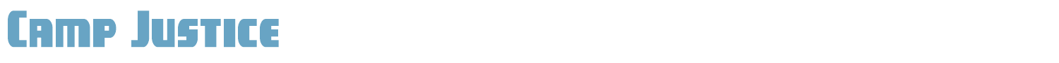sample Camp Justice font