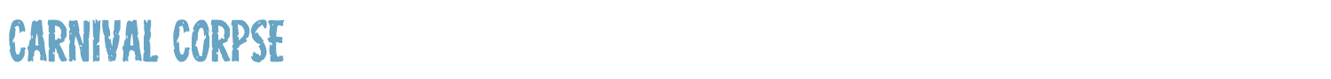sample Carnival Corpse font