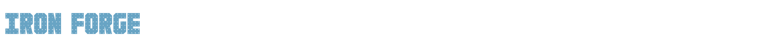 sample Iron Forge font