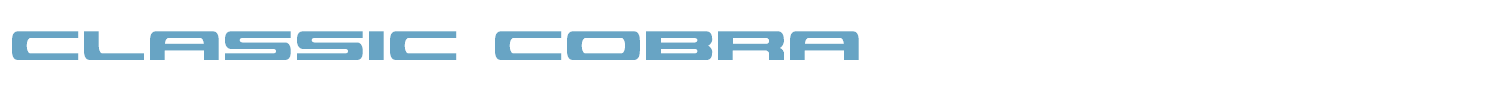 sample Classic Cobra font