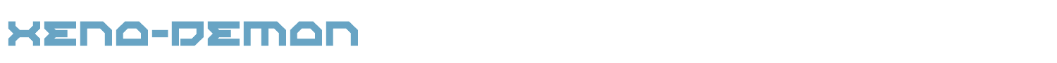 sample Xeno-Demon font