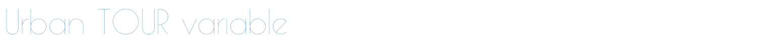 sample Urban TOUR variable font