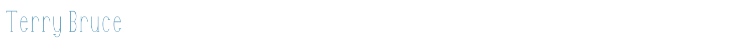 sample Terry Bruce font