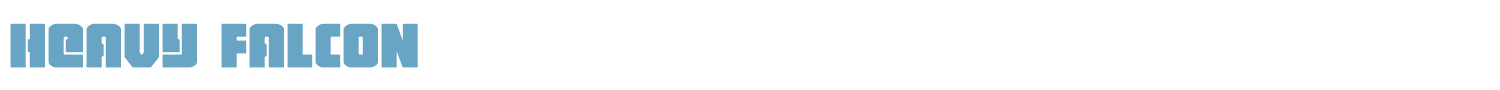 sample Heavy Falcon font