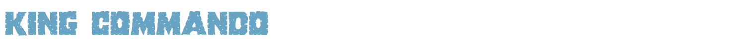 sample King Commando font