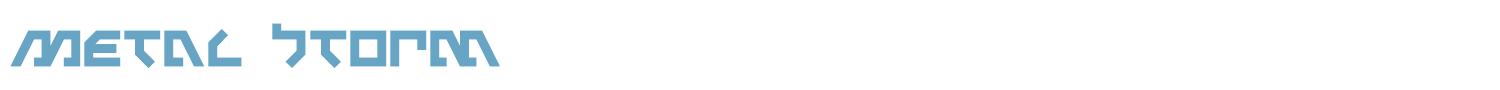 sample Metal Storm font