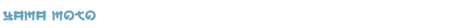 sample Yama Moto font